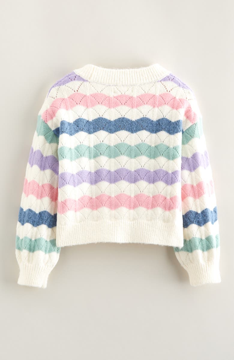 Tucker + Tate Kids' Cardigan, Alternate, color, Ivory/ Wavy Stripe