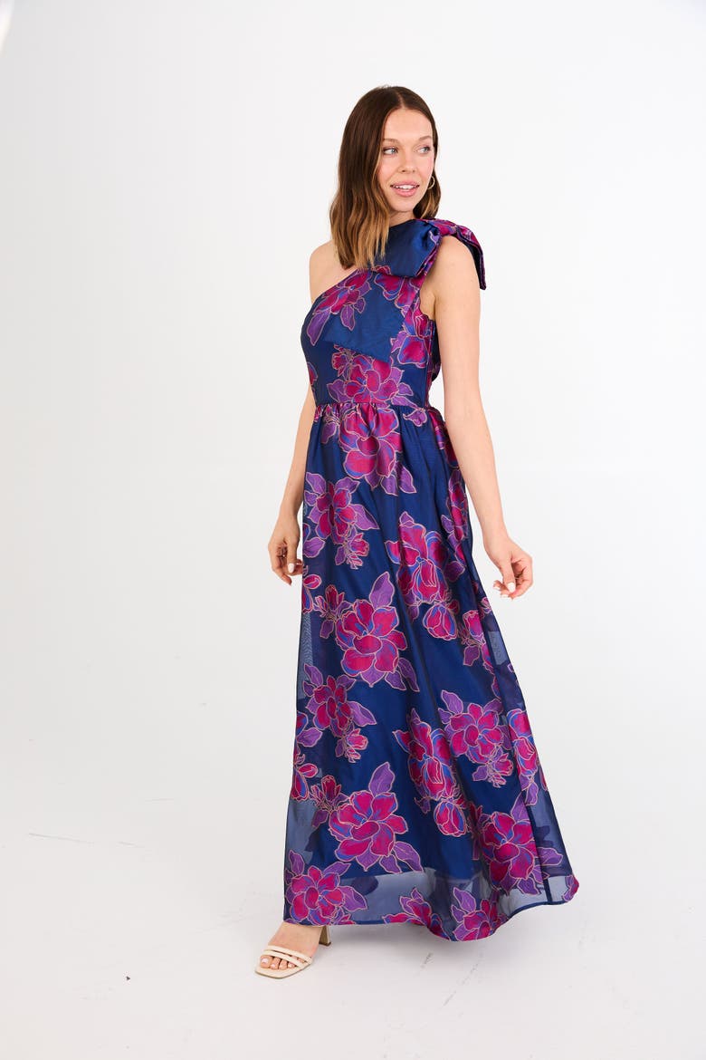 Caroline Gown, Alternate, color, Fuchsia Navy