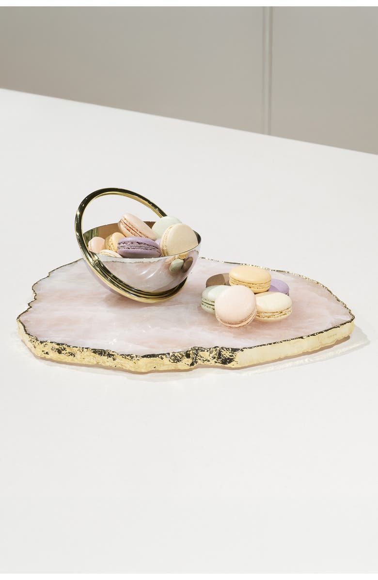 ANNA New York Ring Nut Bowl, Alternate, color, Silver And Gold