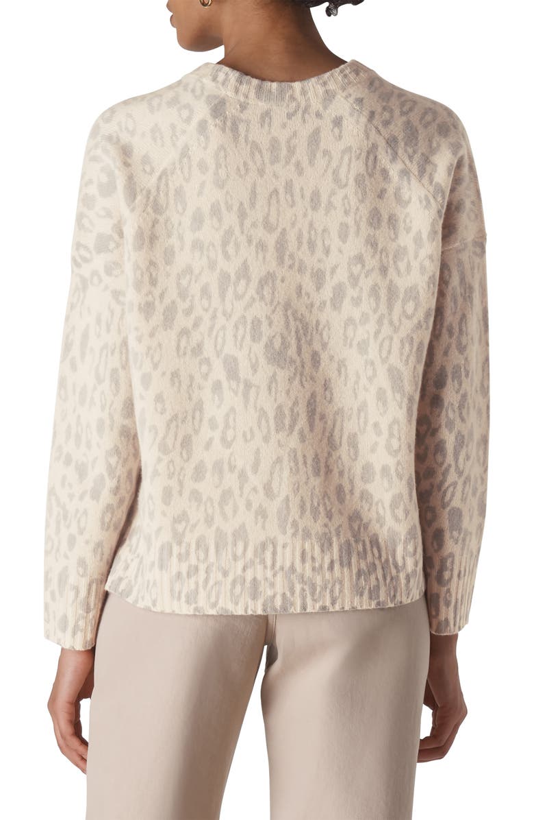 Whistles Freida Animal Pattern Merino Wool Sweater, Alternate, color, 
