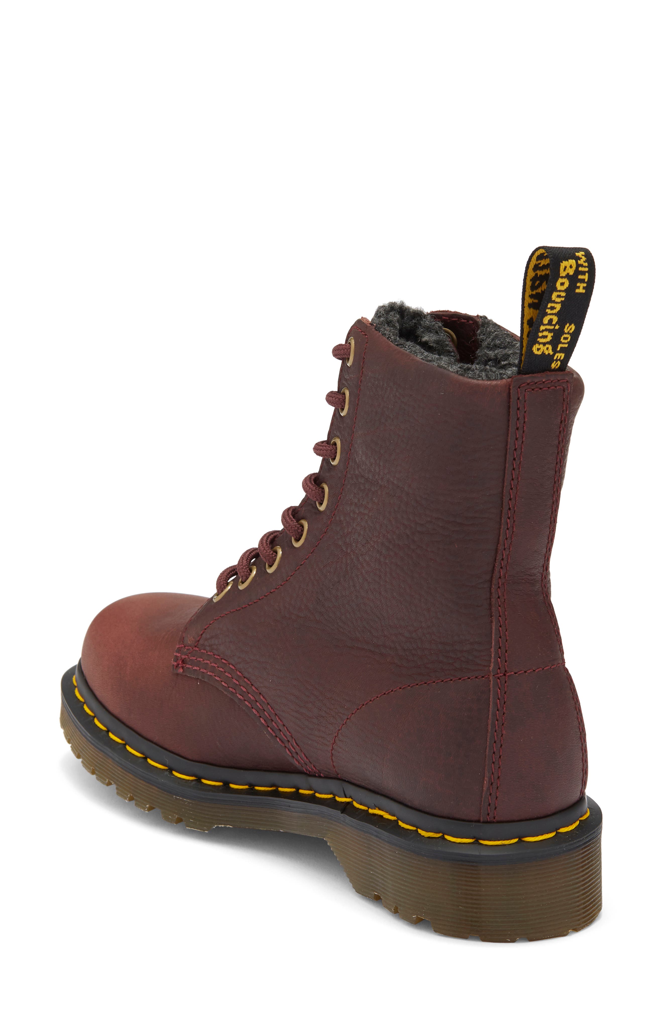 1460 Pascal Boot, Alternate, color, CHERRY RED