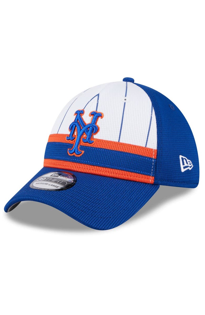 New Era Men's New Era White New York Mets 2024 Batting Practice 39THIRTY Flex Hat, Alternate, color, White