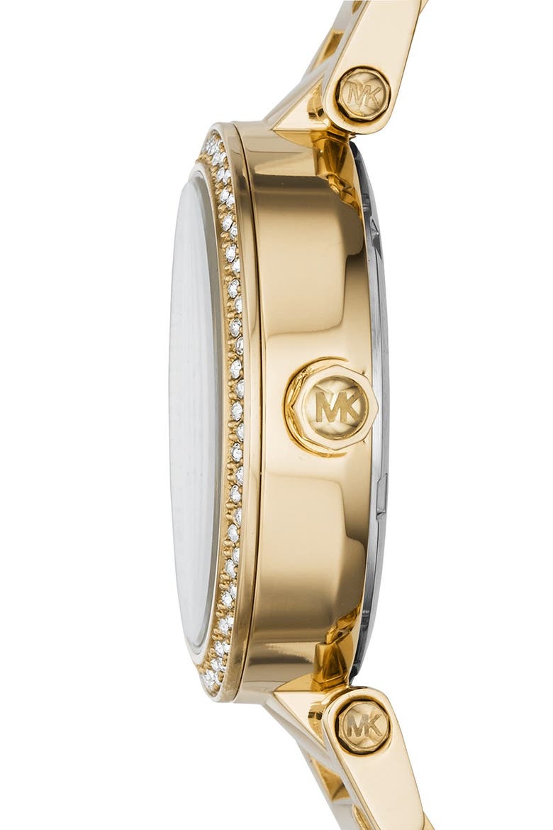 'Mini Parker' Multifunction Bracelet Watch, 33mm, Alternate, color, GOLD