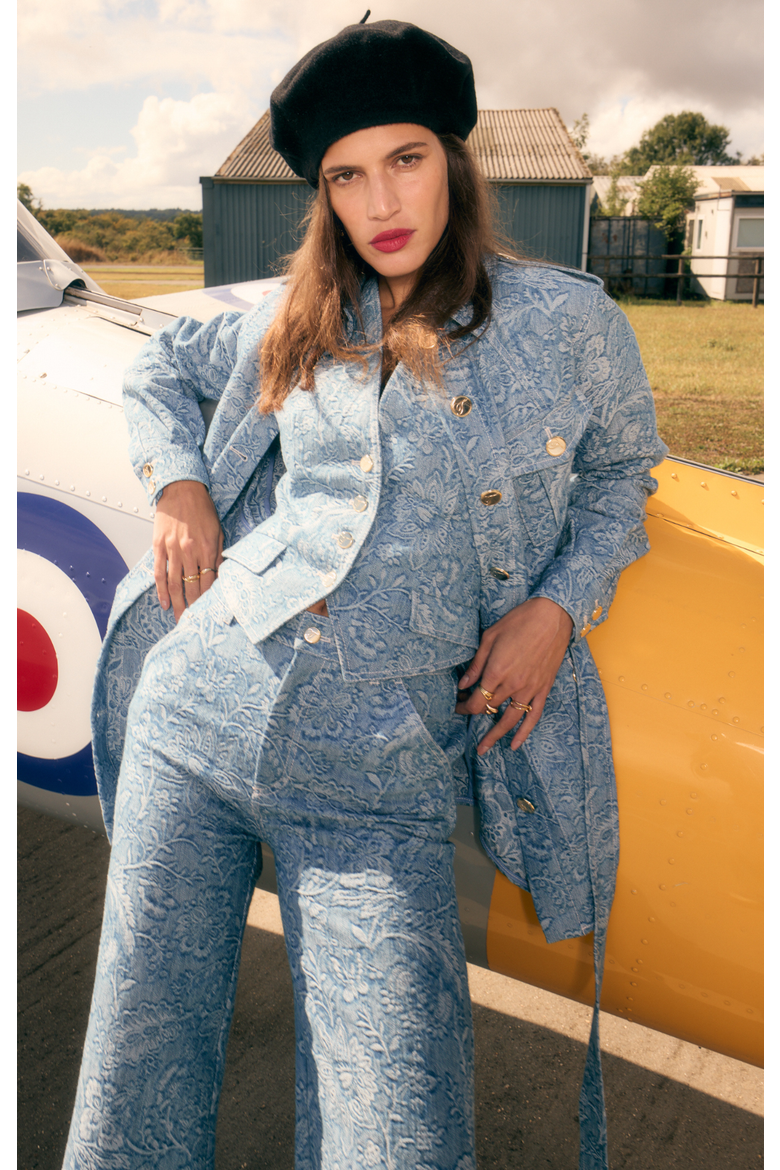 Francis Denim Shirt Jacket, Alternate, color, Washed Blue