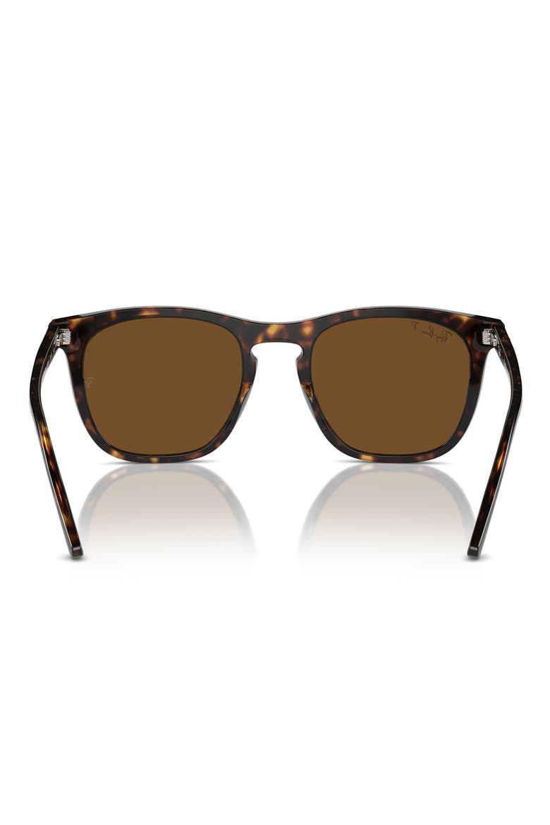 53mm Polarized Square Sunglasses, Alternate, color, HAVANA
