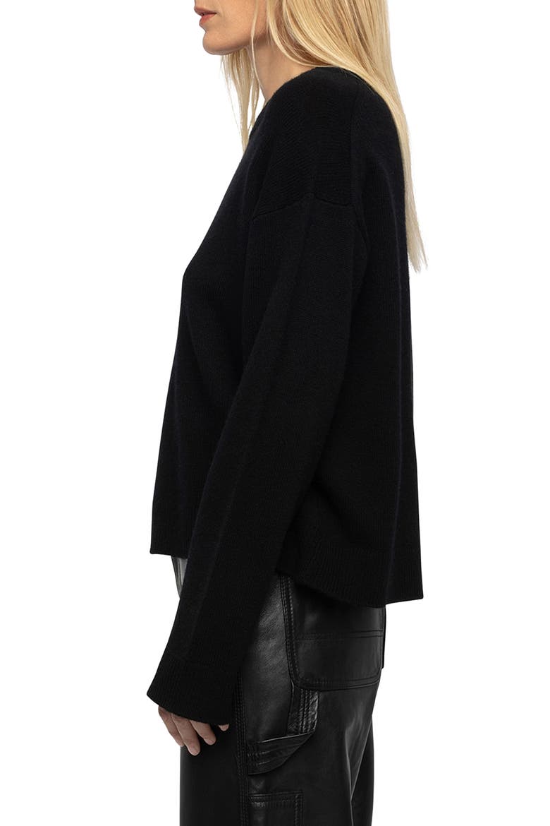 Perya Leather Wide Leg Pants, Alternate, color, BLACK
