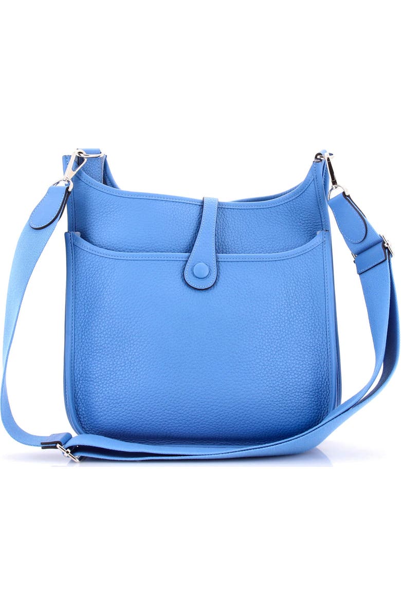 Pre-Owned Hermes Evelyne Bag Gen III Clemence PM, Alternate, color, Bleu Paradis