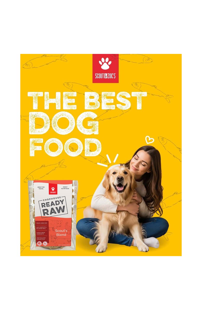 Scout & Zoe's Chophouse Ready Raw, Scouts Blend, Dog Food Freeze Dried Patties, Alternate, color, Multicolored