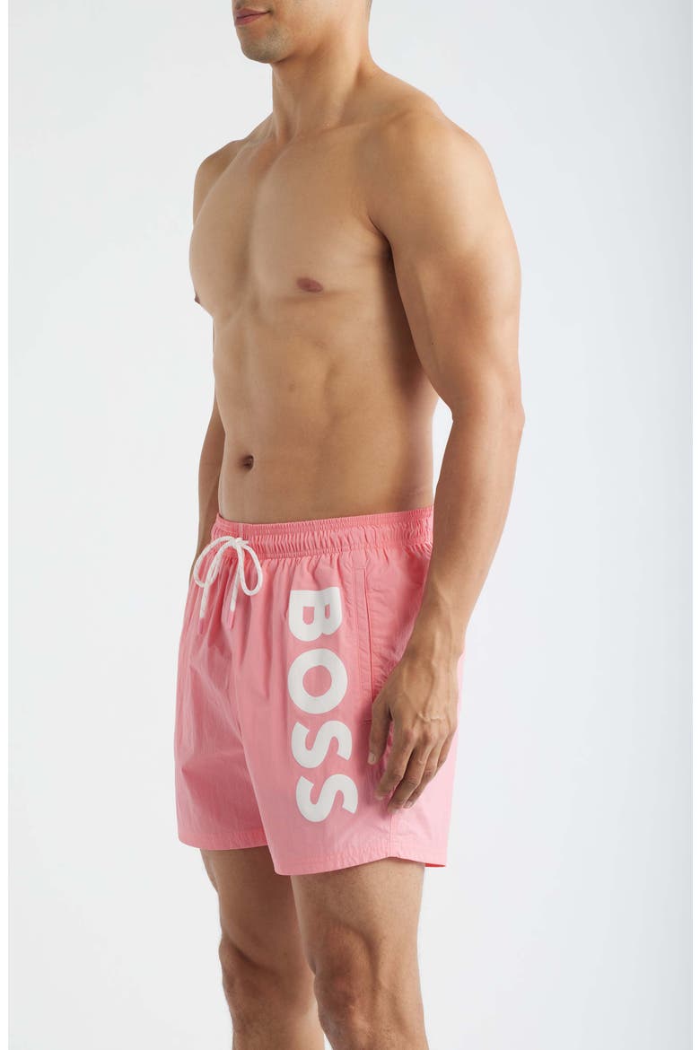 Octopus Swim Trunks, Alternate, color, LIGHT/ PASTEL PINK