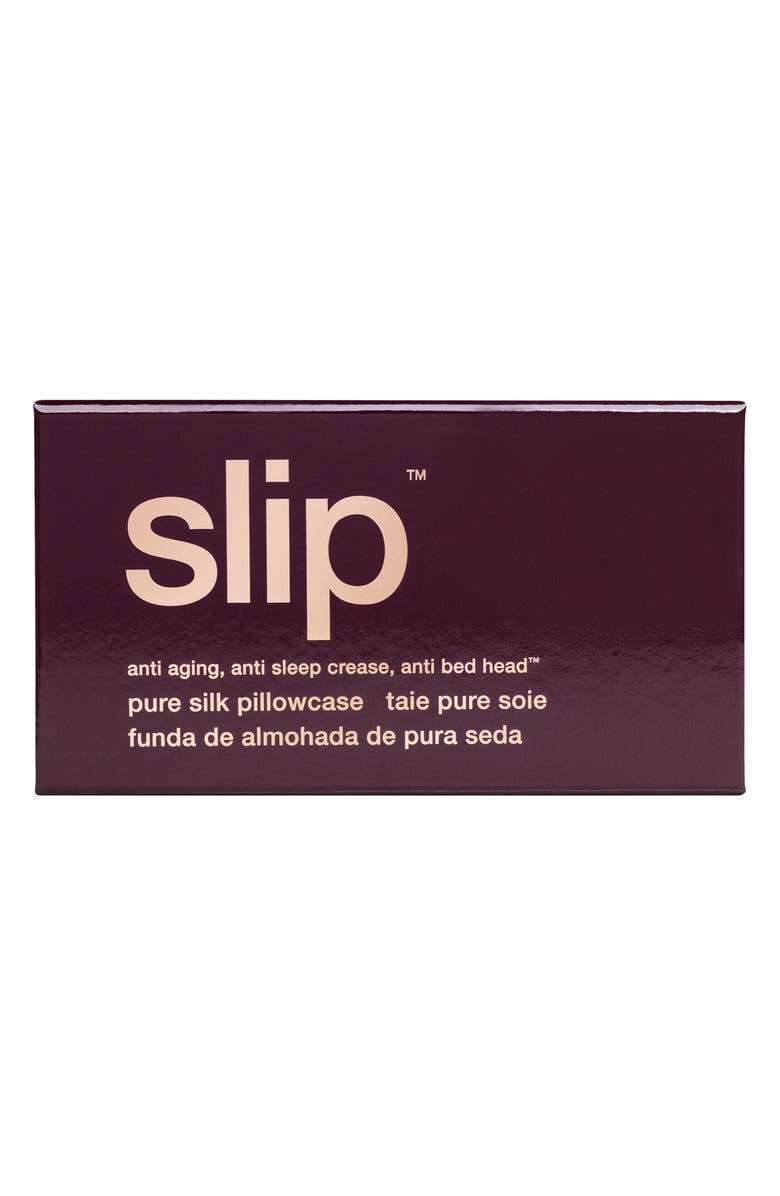 slip Pure Silk King Pillowcase, Alternate, color, Plum
