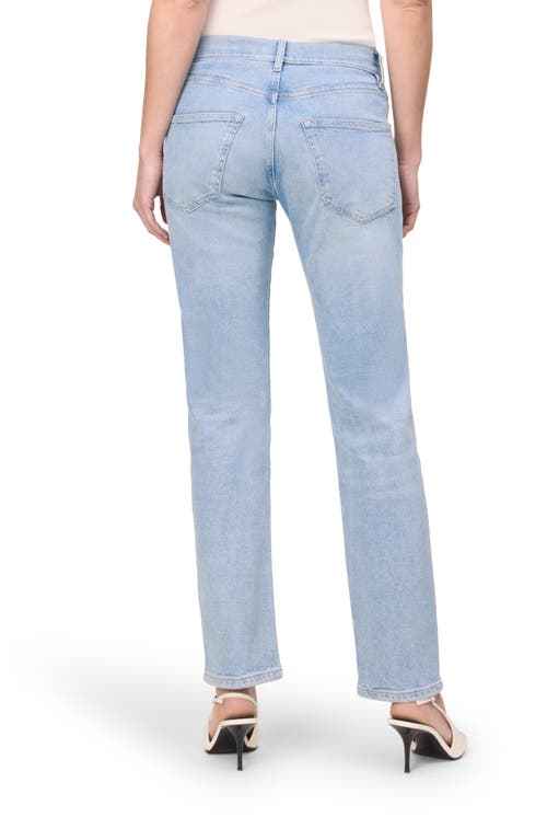 Warp & Weft Warp+weft Bze Mid Rise Slim Straight Leg Jeans In Outta Sight