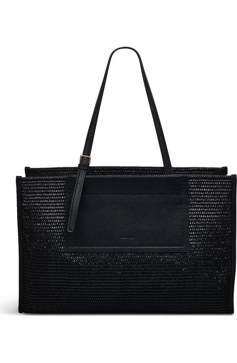 Radley The Burlington - Raffia Large Open Top Tote Bag, Main, color, Black