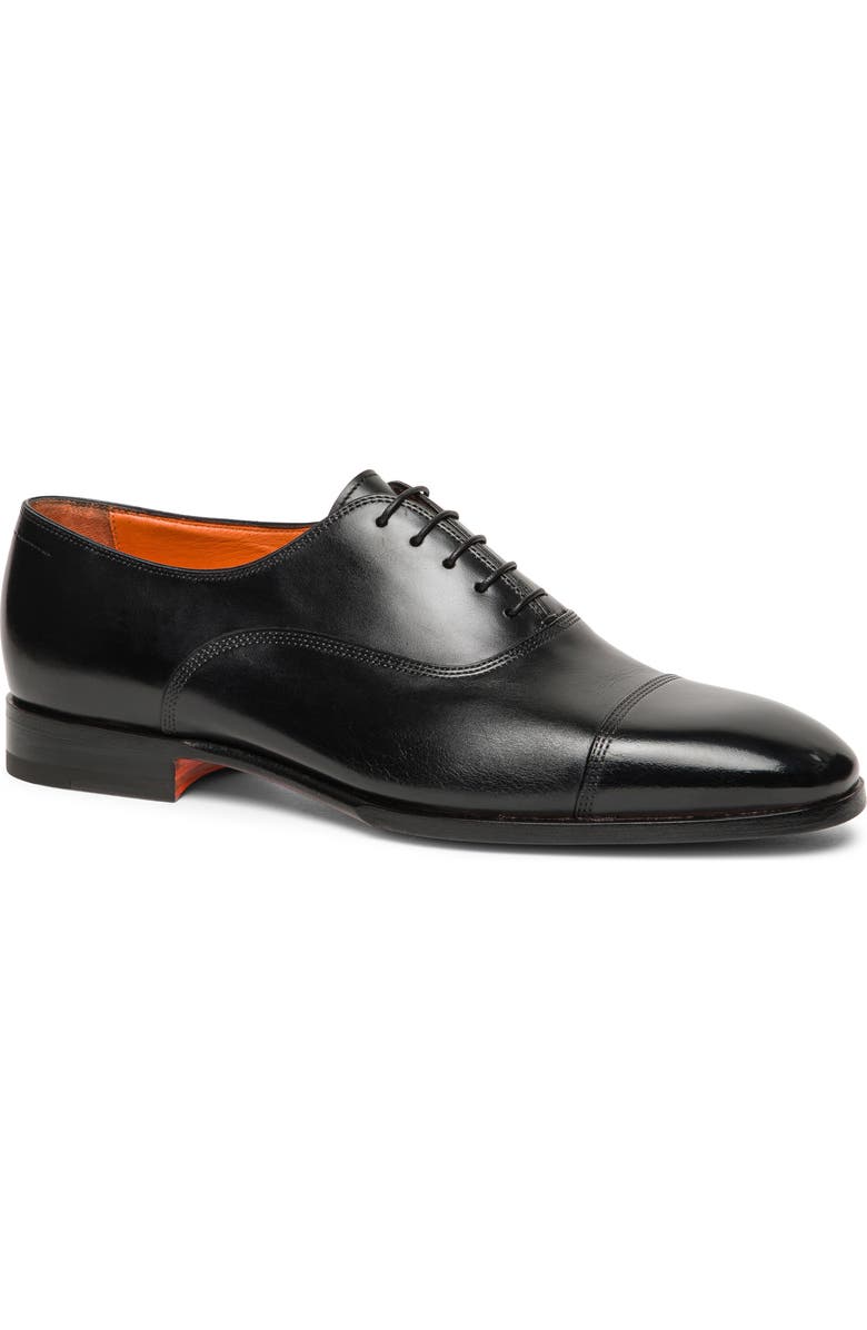 Santoni Lace-Up Cap Toe Oxford, Main, color,