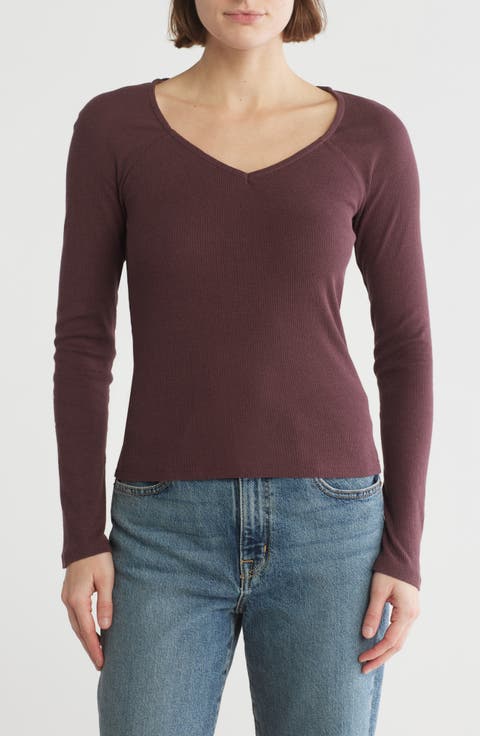 Long Sleeve V-Neck T-Shirt