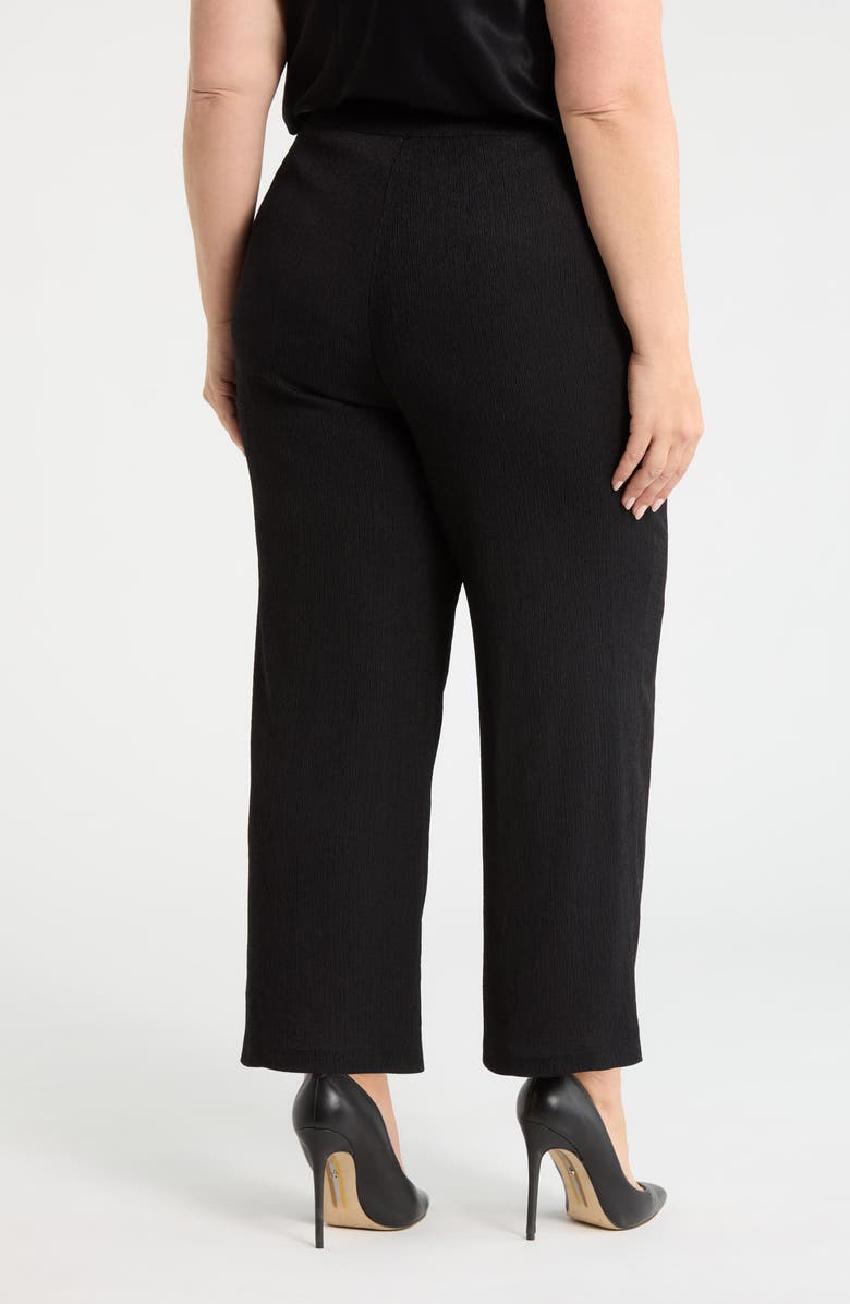 Anne Klein Pull-On Crop Wide Leg Pants, Alternate, color, Anne Black