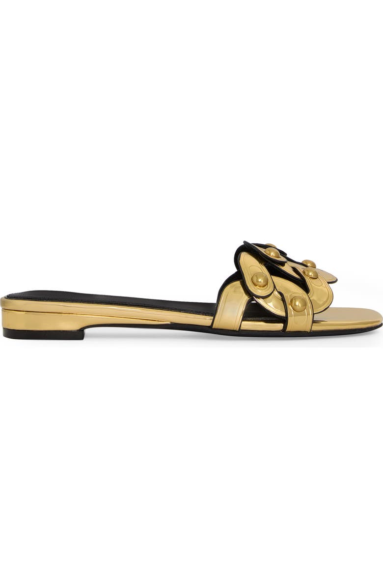 Rebecca Minkoff Chain Slide Sandal, Alternate, color, Gold