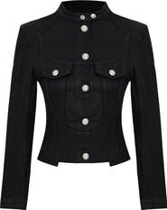 PCFG Pure Cotton Shiny Coated Women Denim Jacket