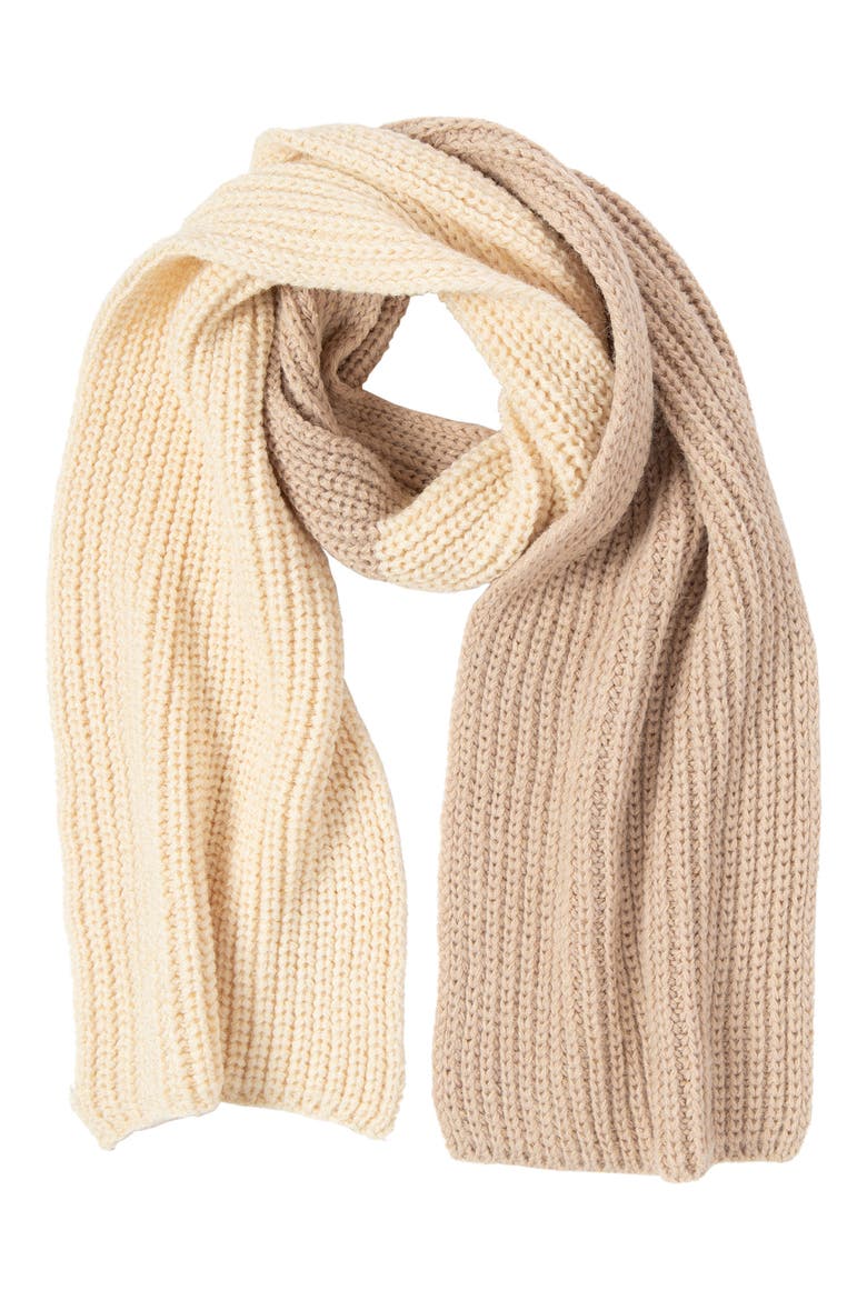 Knit Scarf, Alternate, color, CREAM