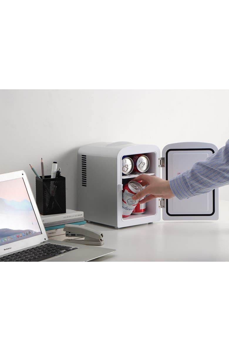 UBER APPLIANCE 6-Can Mini Fridge - Silver-Tone, Alternate, color, Silver