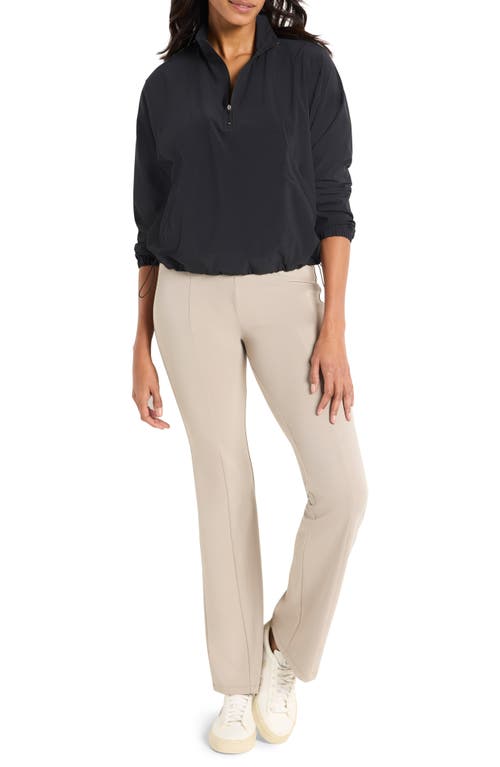 Nz Active By Nic+zoe Cool Down Stretch Half-zip Top In Black Onyx