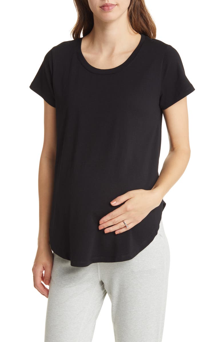 Angel Maternity Short Sleeve Maternity T-Shirt, Main, color,