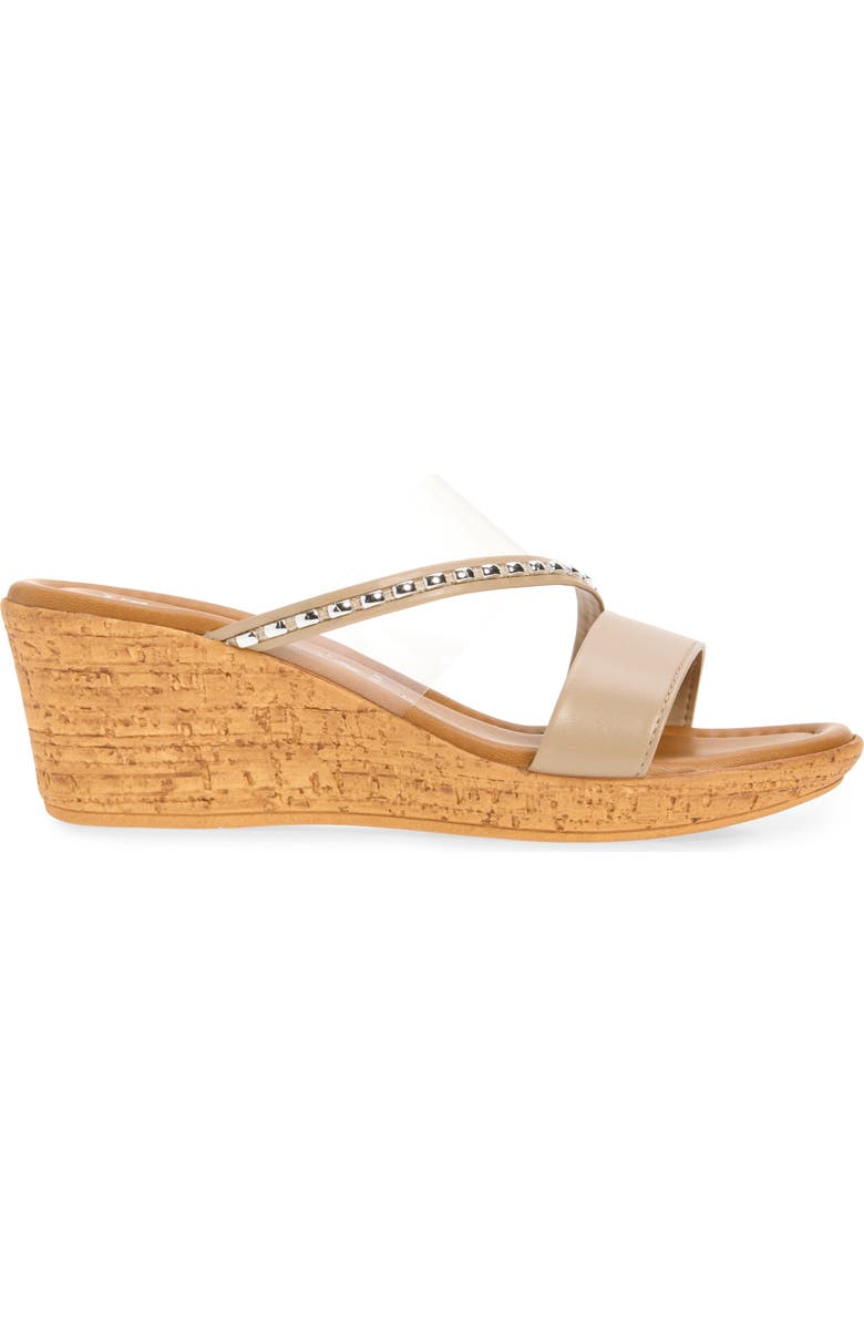ITALIAN SHOEMAKERS Madge Wedge Sandal, Alternate, color, Taupe