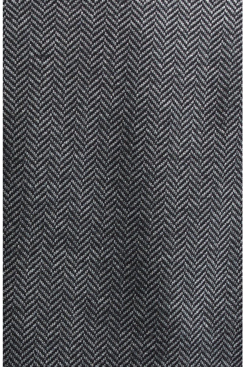 Monia Tie Front Herringbone Jersey Blazer, Alternate, color, DARK GREY