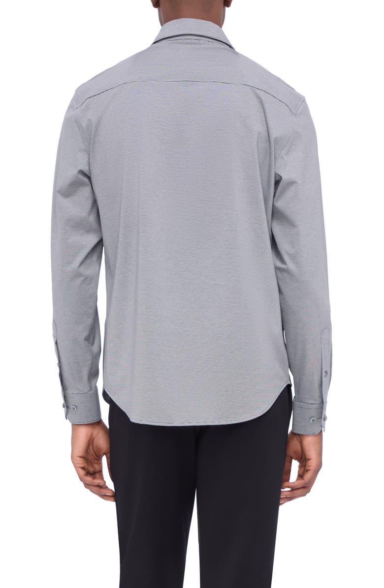 Bugatchi James OoohCotton<sup>®</sup> Button-Up Shirt, Alternate, color, Black