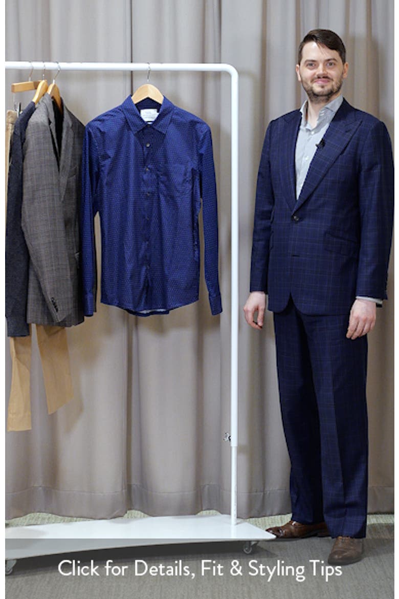Reworked Slim Fit Micro Geo Print Cotton Button-Up Shirt video