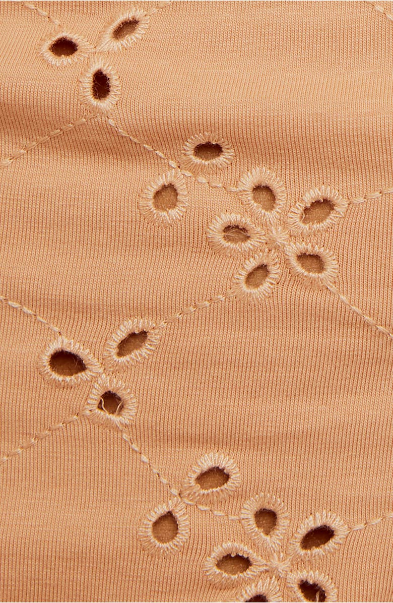 Free People Full Bloom Eyelet Knit Camisole, Alternate, color, Brioche