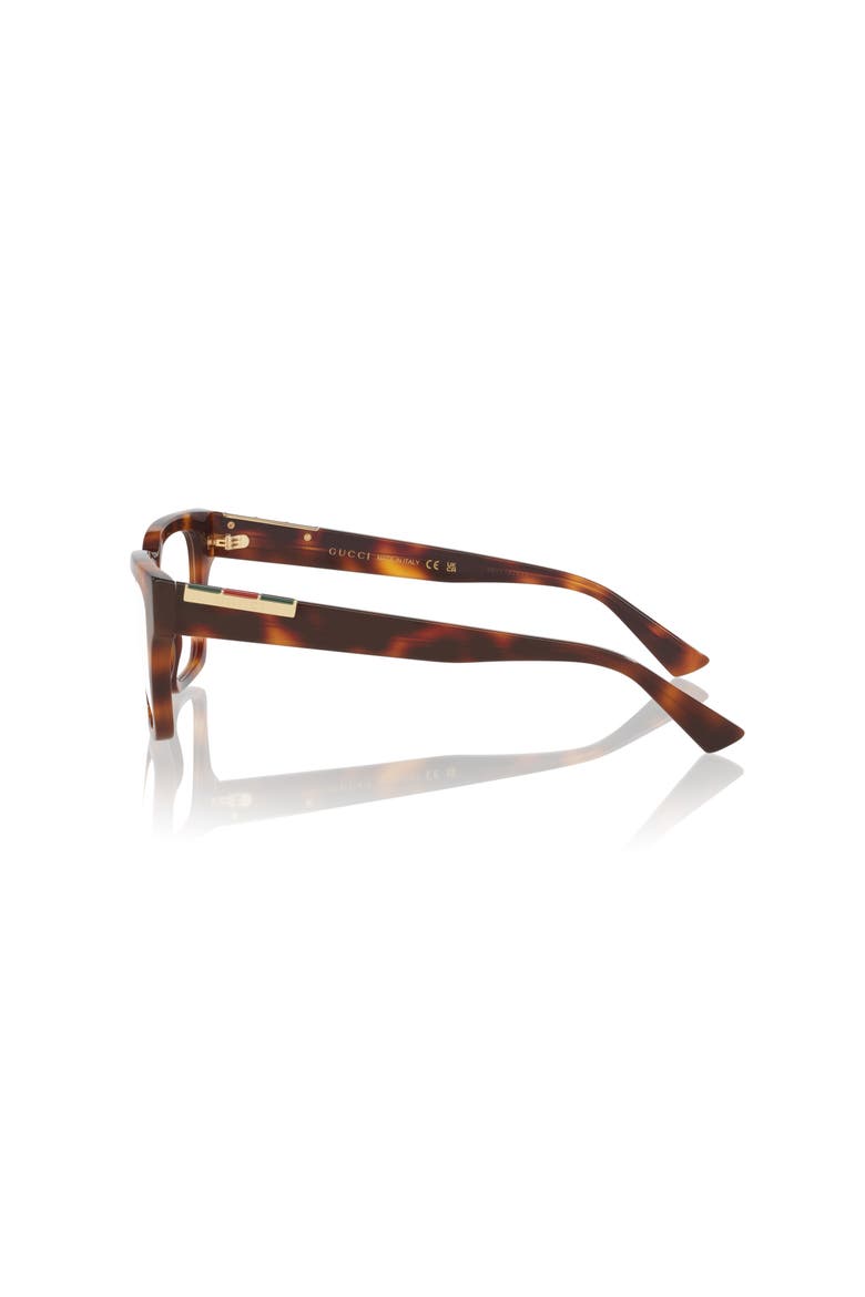 53mm Rectangle optical glasses, Alternate, color, Tortoise