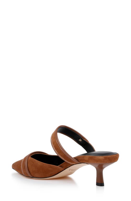 L AGENCE L'AGENCE GILLIANE MARY JANE POINTED TOE KITTEN HEEL MULE 
