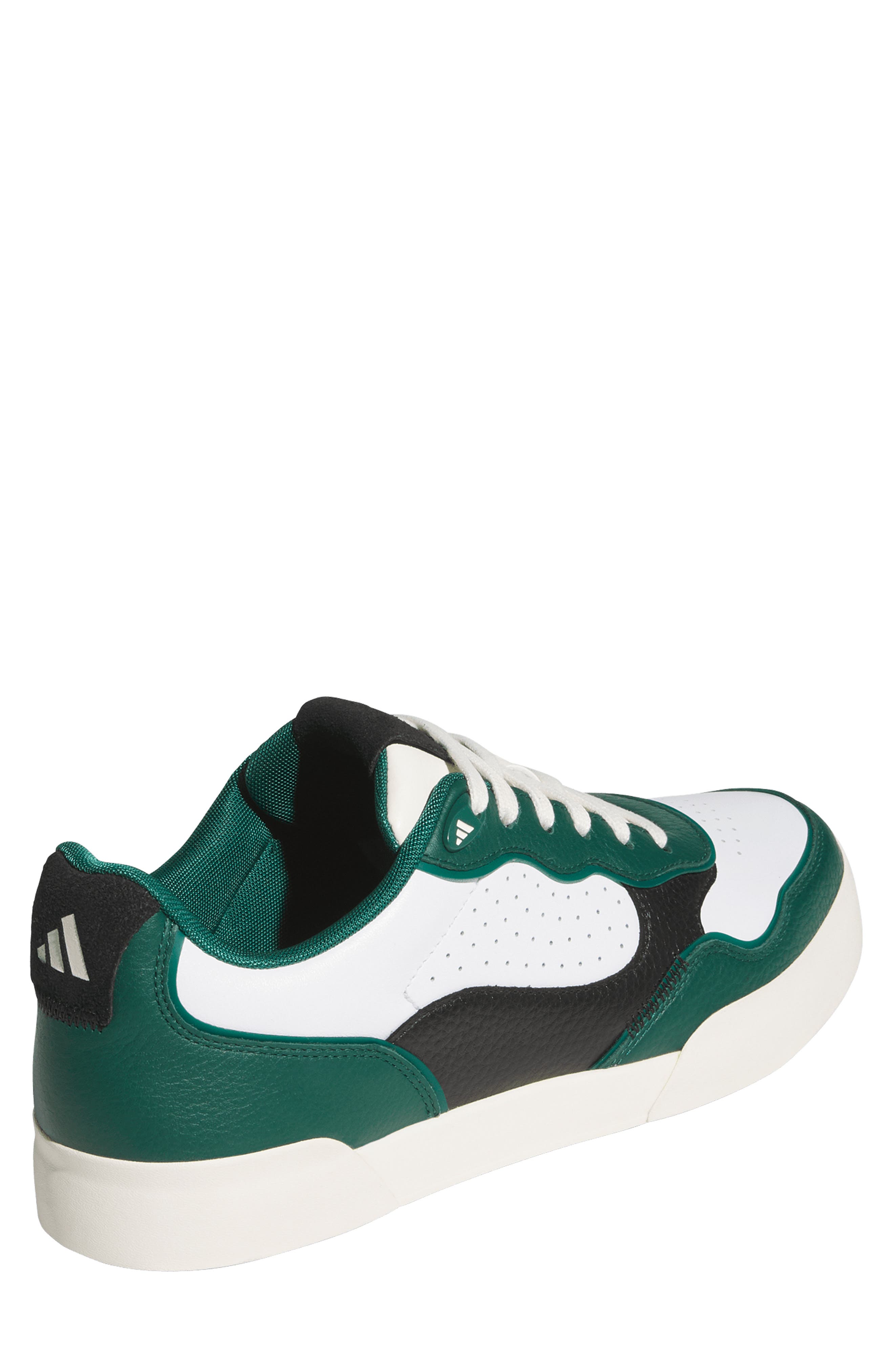 adidas Retrocross 25 Spikeless Golf Shoe, Alternate, color, White/ Collegiate Green/ Black