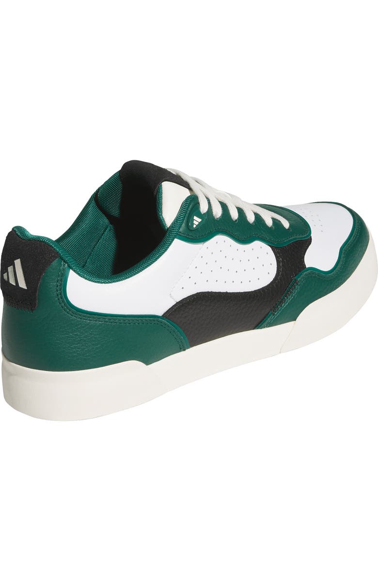 adidas Retrocross 25 Spikeless Golf Shoe, Alternate, color, White/ Collegiate Green/ Black