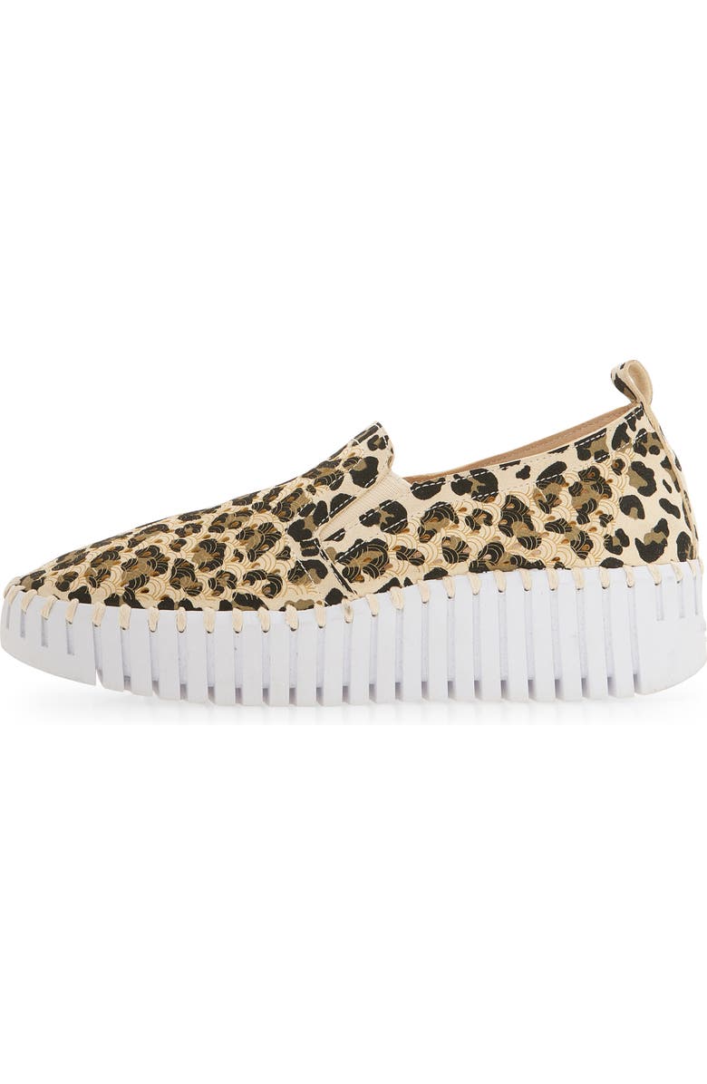 Ilse Jacobsen Tulip Perforated Slip-On Sneaker, Alternate, color, Latte