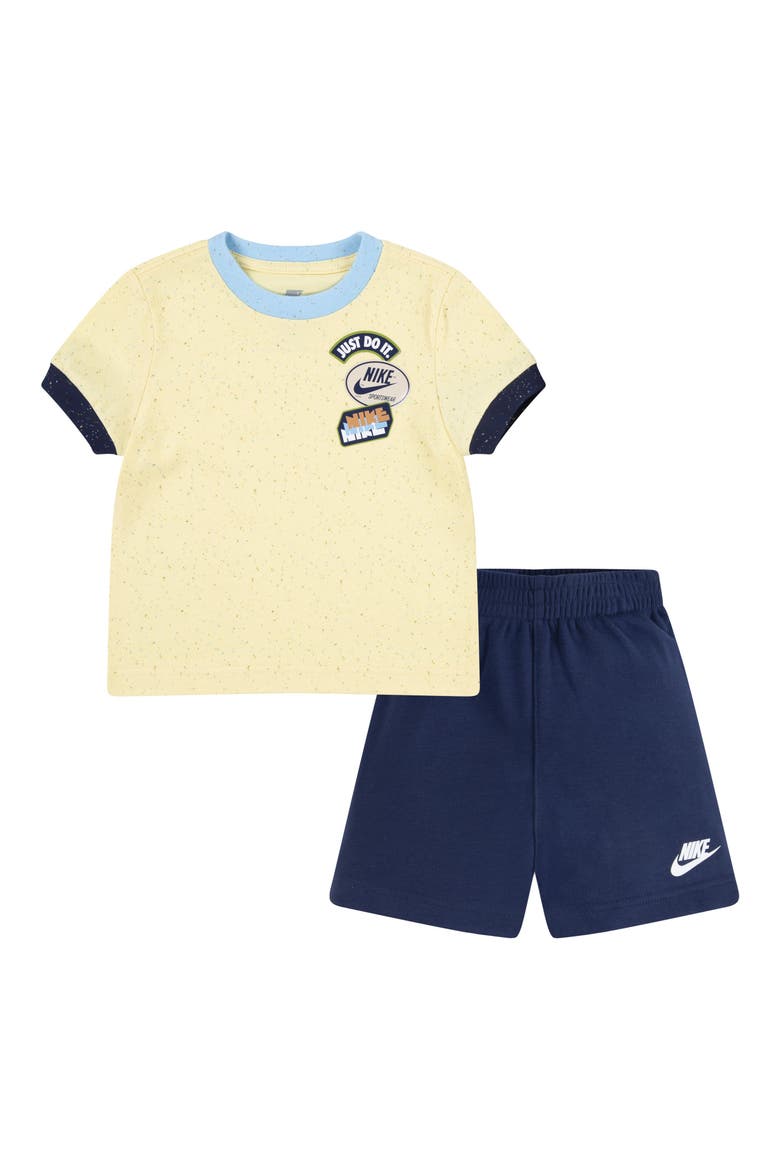 Sportswear Jersey Graphic T-Shirt & French Terry Shorts Set, Main, color, U90MIDNIGH