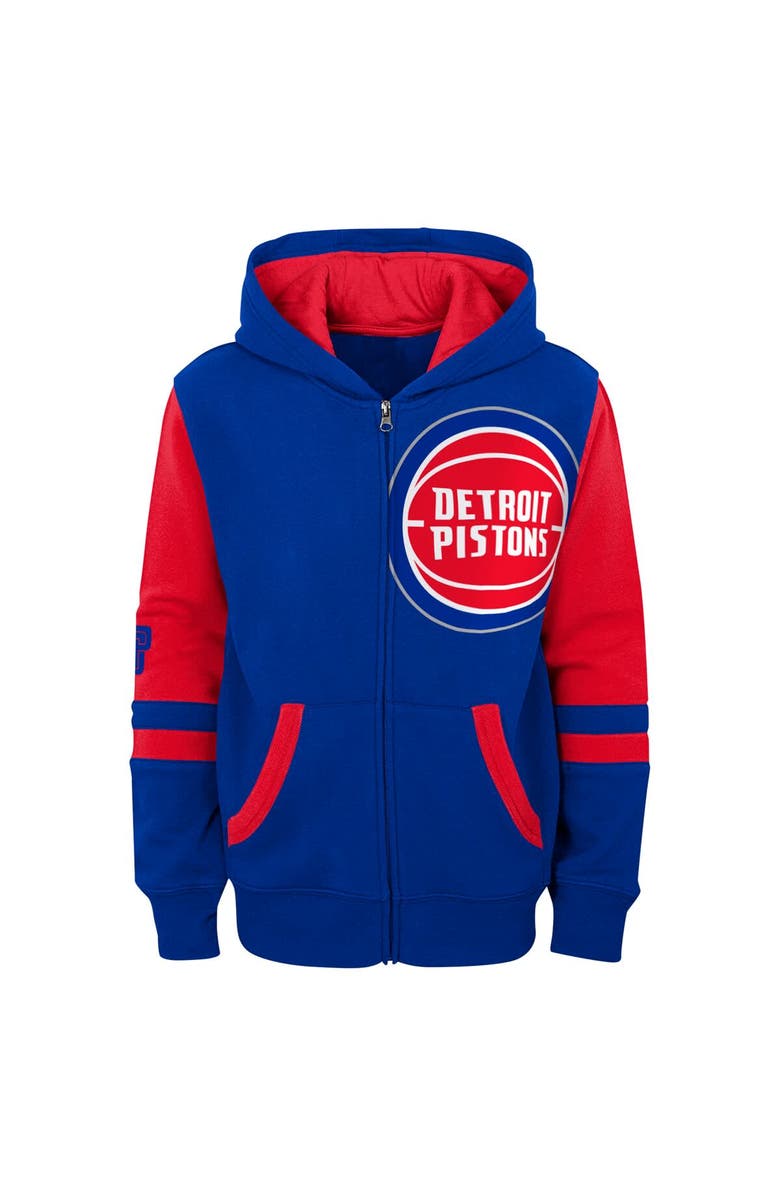 Outerstuff Preschool Blue Detroit Pistons Straight To The League Full-Zip Hoodie, Alternate, color, 