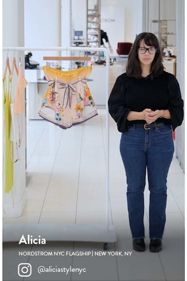 Adisson Dreamin Cotton & Linen Blend Cover-Up Shorts video