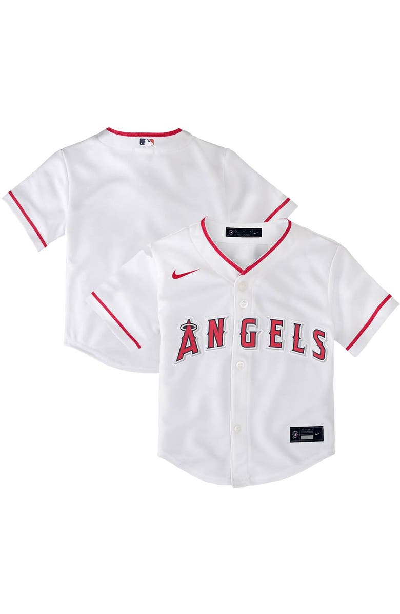 Nike Toddler Nike White Los Angeles Angels Home Replica Team Jersey, Main, color, 