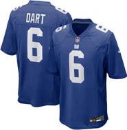 Nike Men's Nike Jaxson Dart Royal New York Giants 2025 NFL Draft First Round Pick  Game Jersey