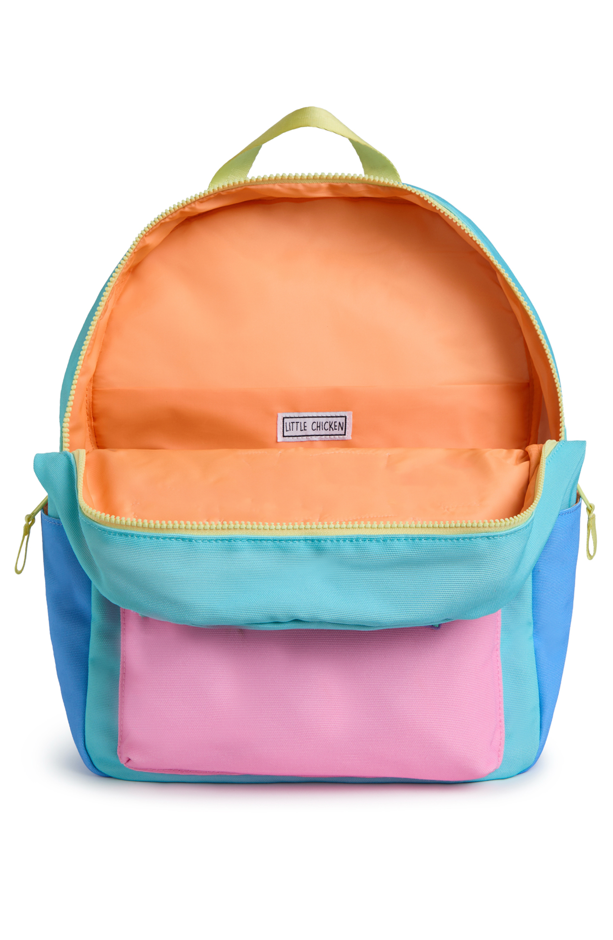 Kids' Patched Canvas Backpack, Alternate, color, Pastel Multi