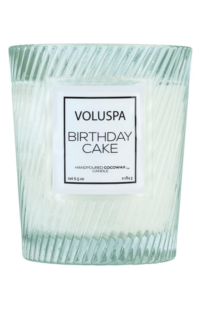 Voluspa Macaron Classic Textured Glass Candle, Main, color, 