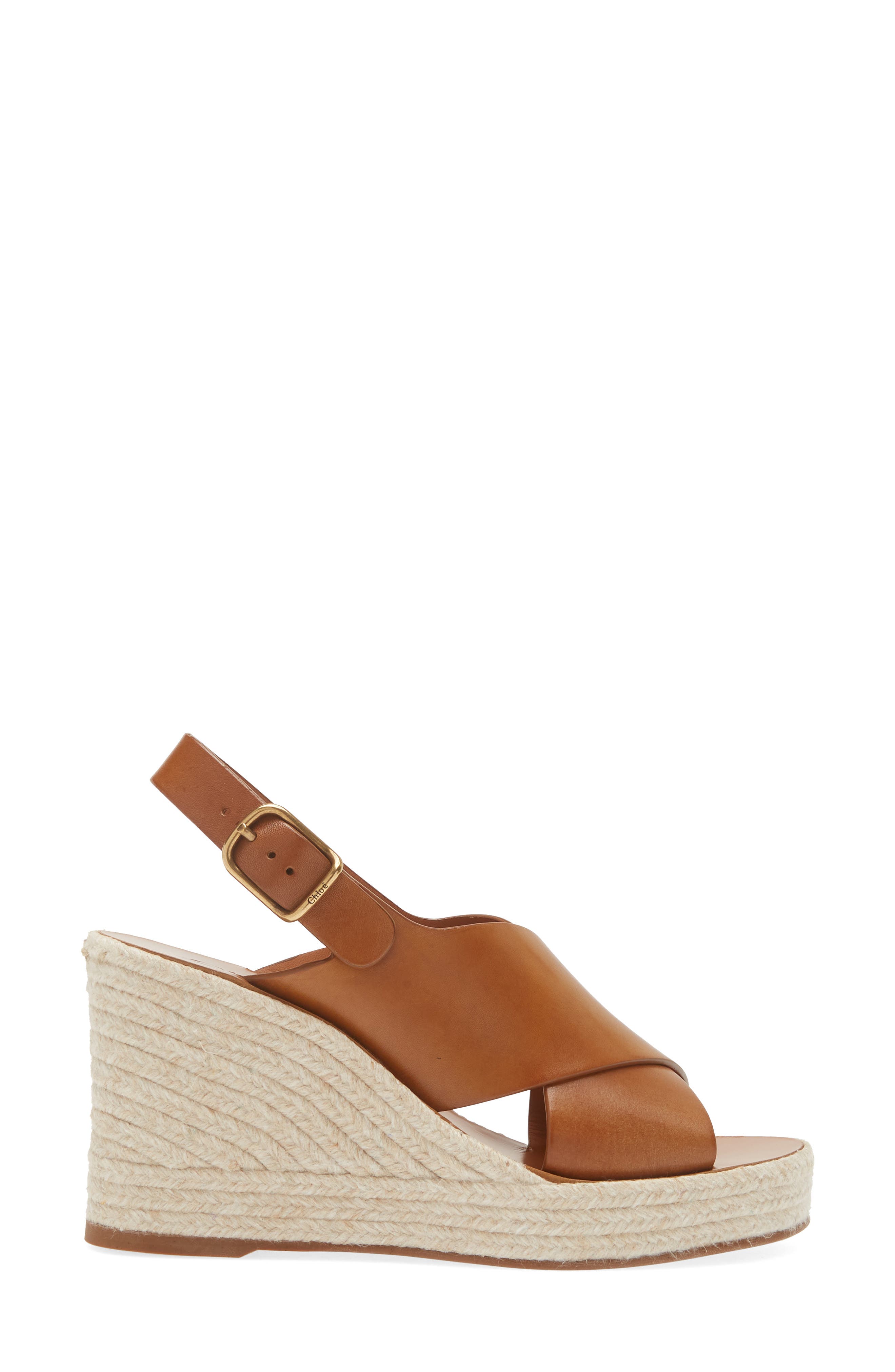 Pary Espadrille Wedge Slingback Sandal, Alternate, color, GINGER BROWN