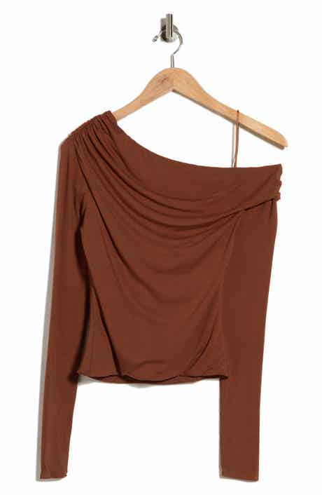 Bria One-Shoulder Jersey Top