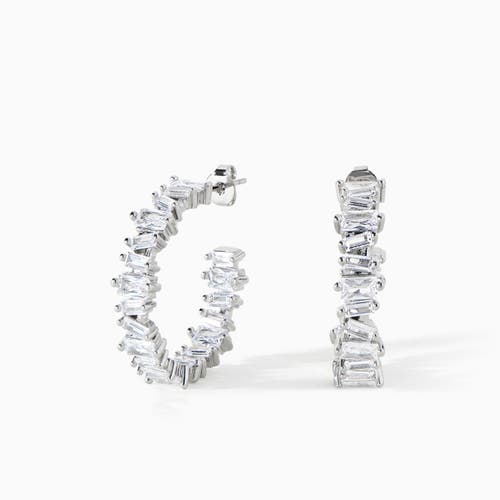 Ora Ana The Clarity Hoop Earrings In Metallic