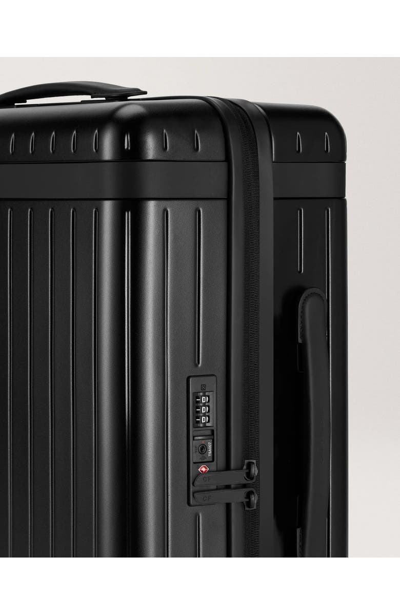 Carl Friedrik The Carry-on Zipped Suitcase, Alternate, color, Black / Black