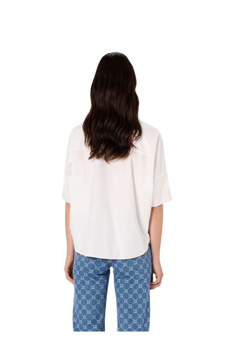 Nara Oversized Short Sleeve Shirt, Alternate, color, White