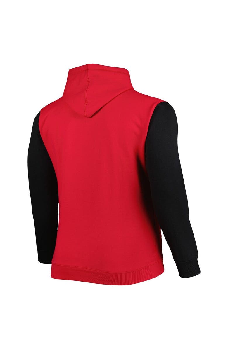 FANATICS Men's Fanatics Branded Red/Black Chicago Bulls Big & Tall Bold Attack Pullover Hoodie, Alternate, color, Red