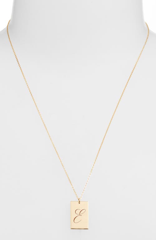 Set & Stones Stella Initial Pendant Necklace In Gold/e