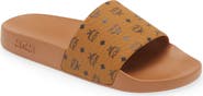 MCM Monogram Slide Sandal